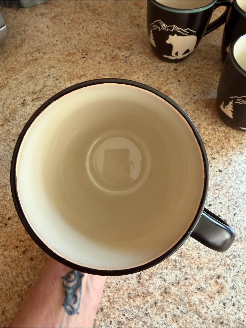 Bass Pro Shop Ceramic Coffee Cups set of 4 - Picture 3 of 4